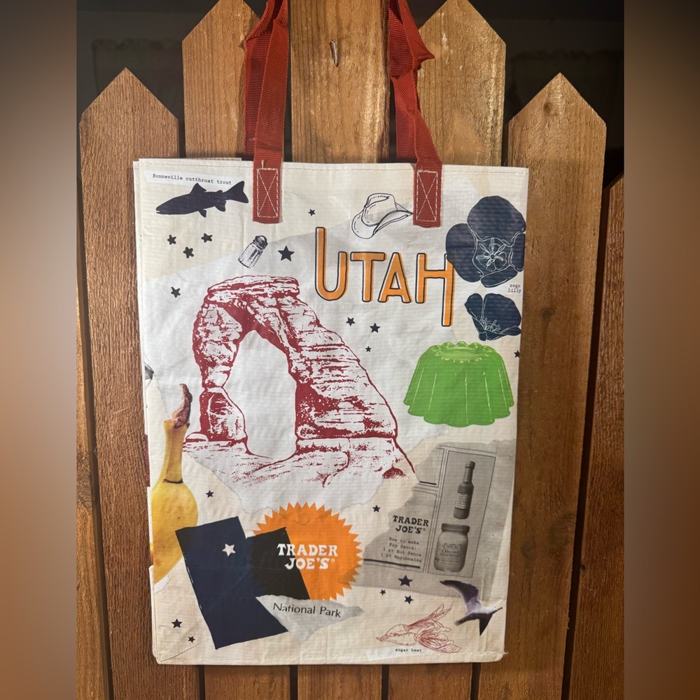 NWT Trader Joe's Utah Themed Tote Bag - Multicolor
